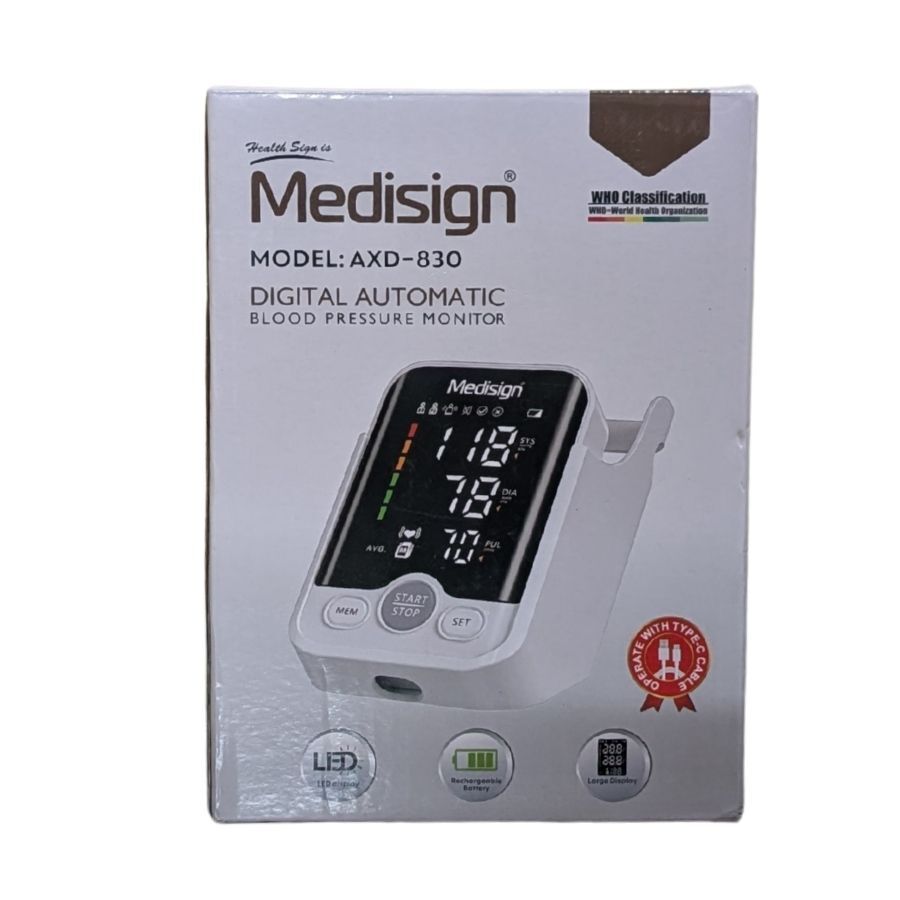 Medisign 830 Digital Rechargeable Blood Pressure Monitor