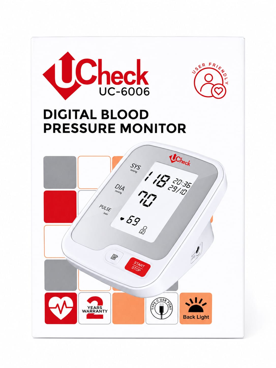 Ucheck 6006 Digital Blood Pressure Monitor