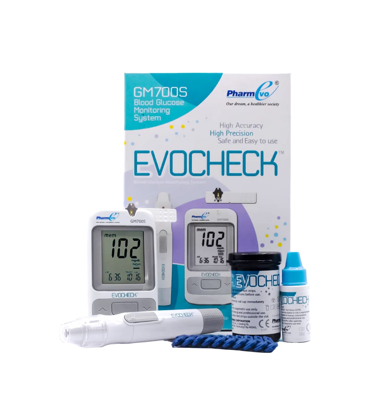 Evo Check GM-700 Blood Glucose Meter